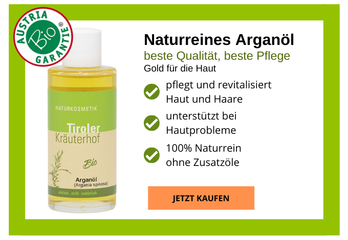 Naturreines Argan-Öl vom Tiroler Kräuterhof