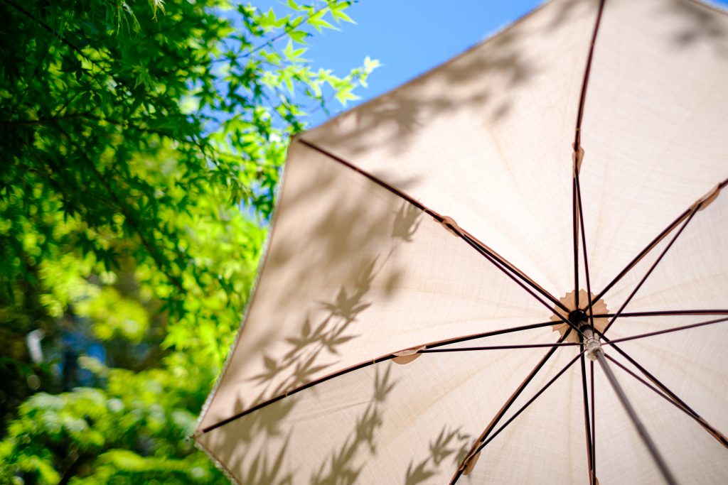 Schatten als Schutz vor Sonnenbrand