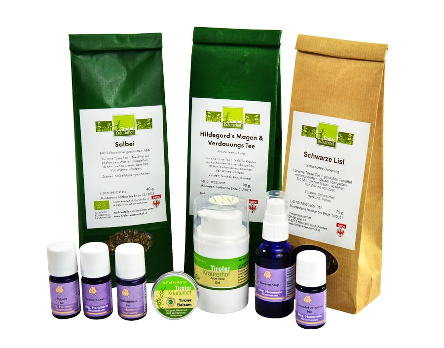 alternative Naturapotheke für Sommer und Urlaub mit Gratisöl
