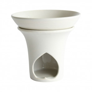 Duftlampe Keramik, weiß Fair Trade