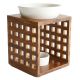 Holzduftlampe weiss, Fair Trade