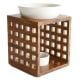 Holzduftlampe weiss, Fair Trade
