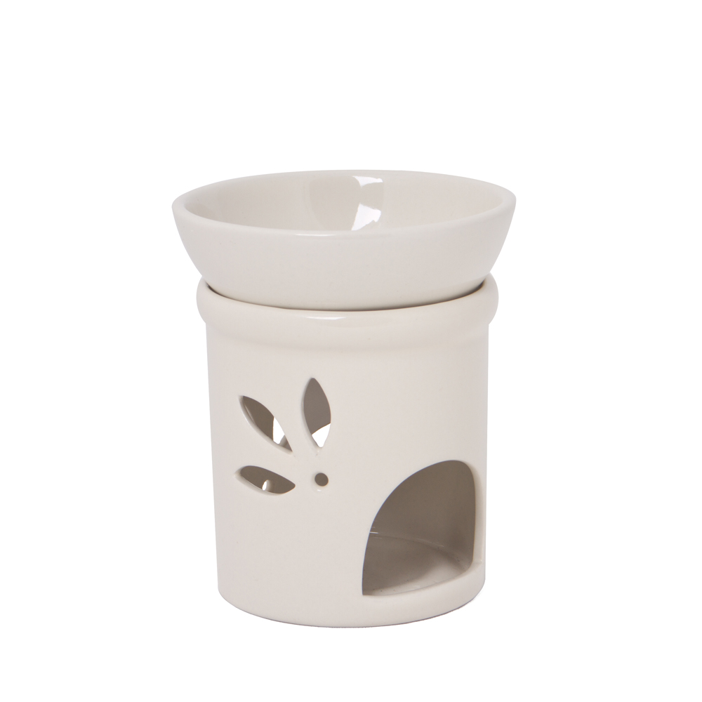 Duft-/Räucherlampe Keramik  - creme