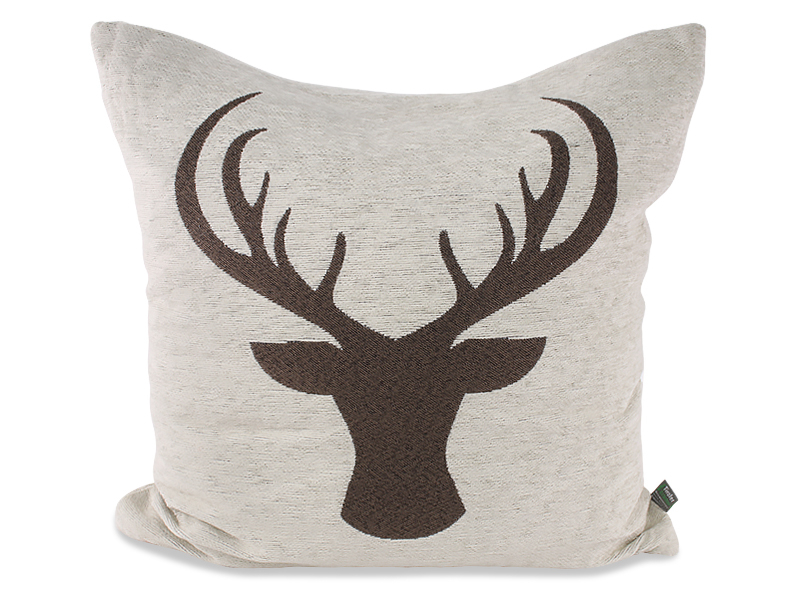 Zirbenkissen Hirschkopf grau/+braun ♥ Premiumqualität ♥ Füllung 100% Tiroler Zirbenflocken