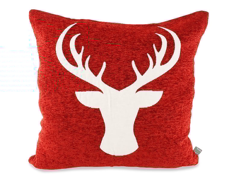 Tiroler-Kräuterhof - Zirbenkissen "Hirschkopf Rot" im Set mit 5ml Zirbenöl